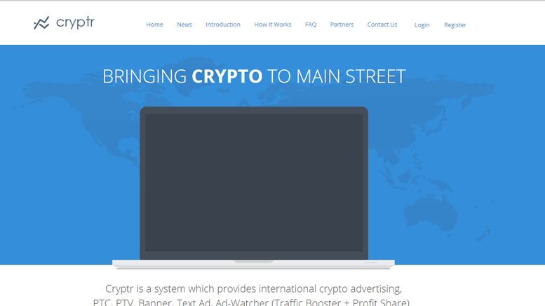 Bitcoin Advertising And Micro-Financing Platform Cryptr.ch Offers a Bitcoin Advertising Network, CPC Ads, Financing For Bitcoin Startups And Much More