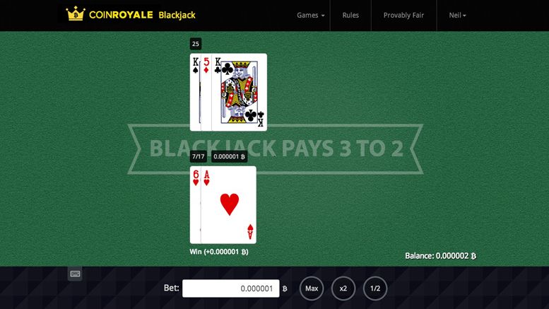 CoinRoyale: A Beautifully Designed Bitcoin Casino