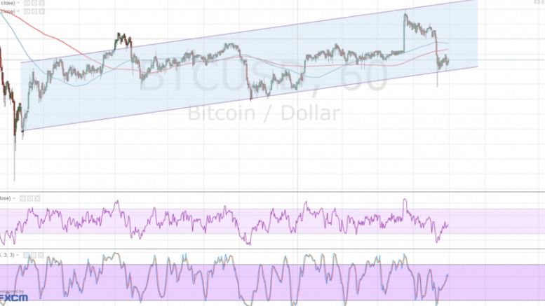 Bitcoin Price Technical Analysis for 3/30/2016 – Testing Channel Support