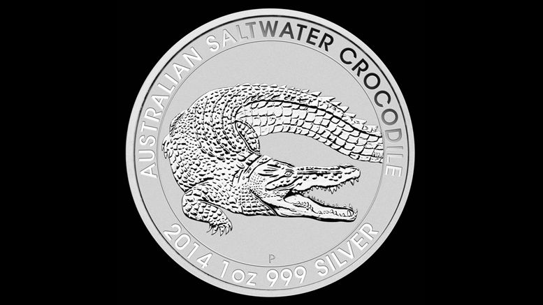 Silver Saltwater Crocodile from Agora Commodities Makes Splash With Bitcoin