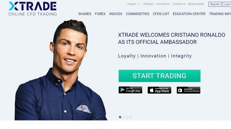 Cristiano Ronaldo Now the Official Face of XTrade Trading Platform
