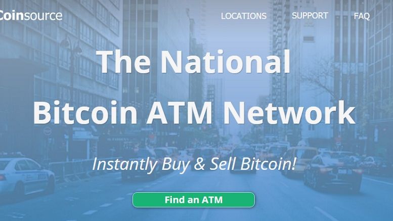 Coinsource Expands its Bitcoin ATM Network Across West Coast