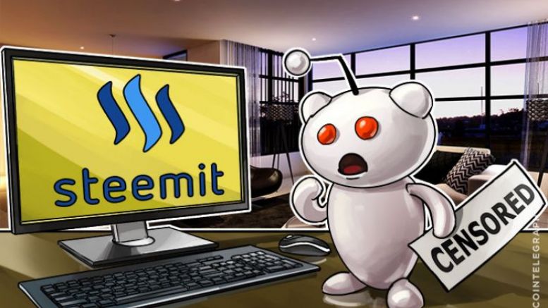 Blockchain Social Platform Steemit Takes Advantage of Reddit’s Heavy Censorship