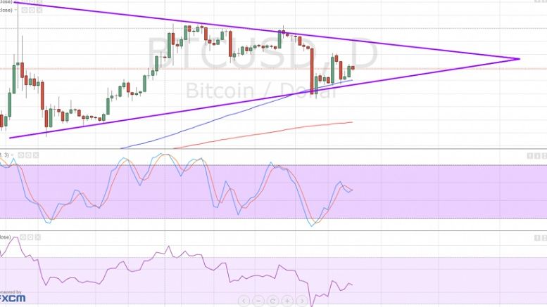 Bitcoin Price Technical Analysis for 25/01/2016 – Symmetrical Triangle Alert!