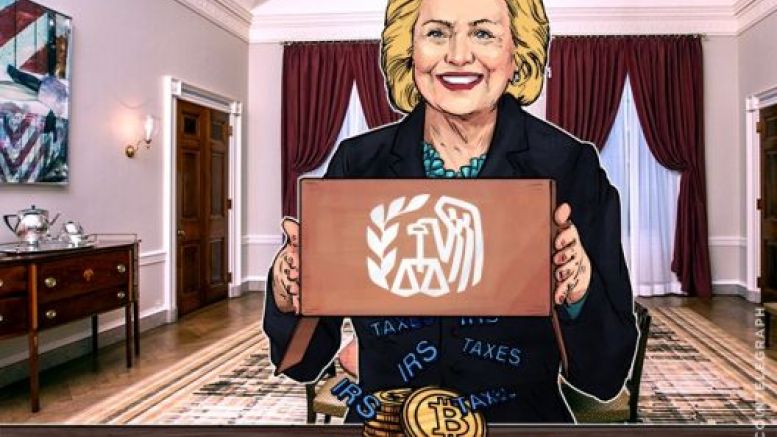 Election of Hillary Could Negatively Affect Bitcoin: Move from IRS?