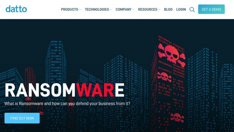 American Small Businesses Lose an Estimated $75 Billion a Year to Ransomware, New Datto Survey Finds