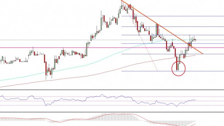 Ethereum Price Technical Analysis – ETH Trims Gain, Recovers