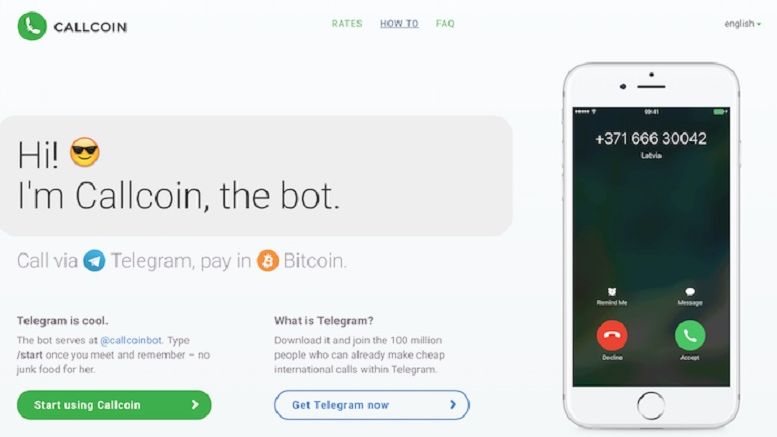 Callcoin Telegram Bot Offers International Calling with Bitcoin