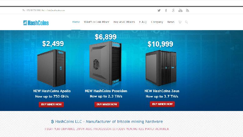 HashCoins LLC: Powerful Mining Machines
