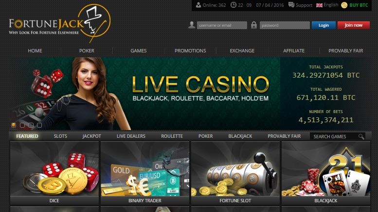 FortuneJack – The Coolest Bitcoin Casino Around