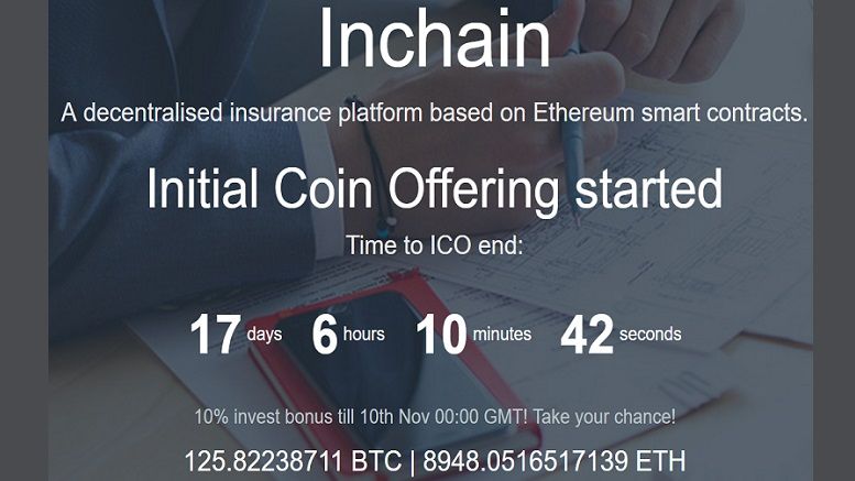 Blockchain Insurance Platform Inchain’s Ongoing ICO Offers a Great Investment Opportunity