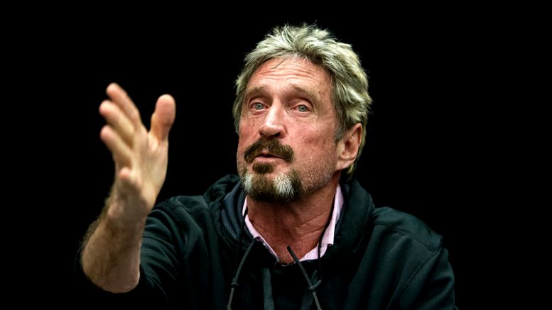 John McAfee Joins Blockchain Firm’s Security Committee