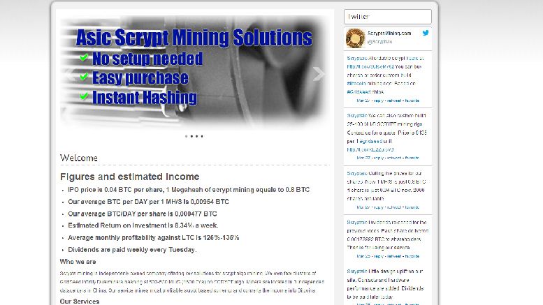 Scryptsmining.com: Interview With Scrypt Based Mining Company