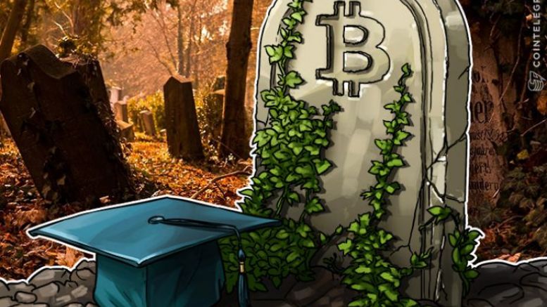 Ivy League Professor’s Verdict on Death of Bitcoin: A Year After