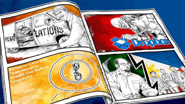 Weekend Roundup: Trouble at Bitnation and Dropbox, Promising Projects in Pakistan and the Philippines