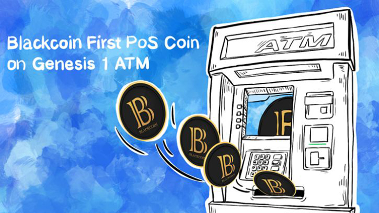Blackcoin First PoS Coin on Genesis 1 ATM