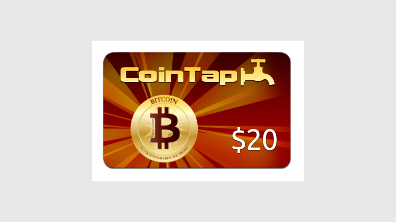 CoinTap is a Canadian startup offering bitcoin gift cards