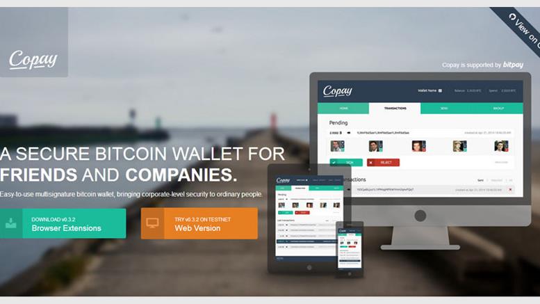 BitPay's Copay Open Source Multisig Wallet Launches in Beta