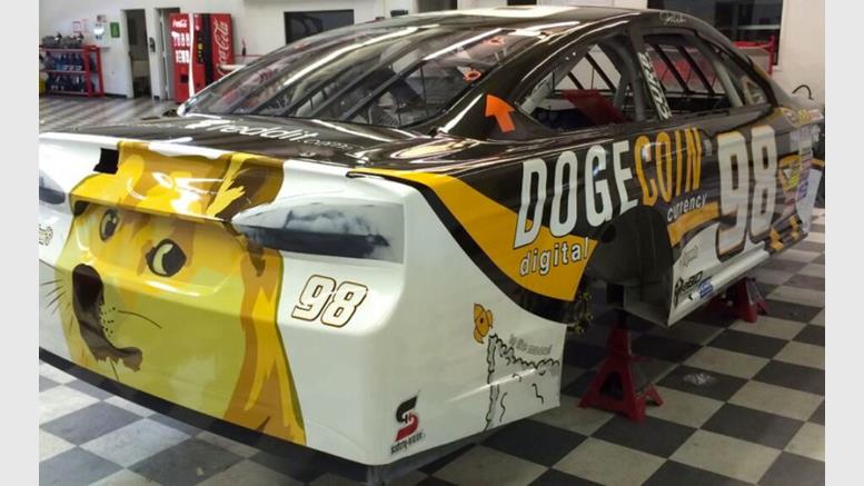 Here's a Look at the Completed Dogecoin Race Car, the 'Dogecar'