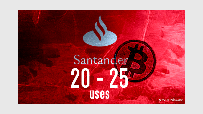 European Bank Santander Identifies 20 to 25 Uses of Bitcoin