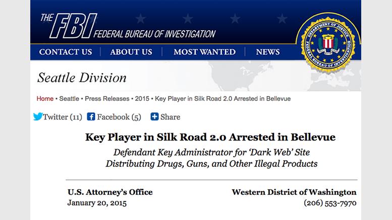 Alleged Silk Road 2.0 Accomplice Arrested on Conspiracy Charges