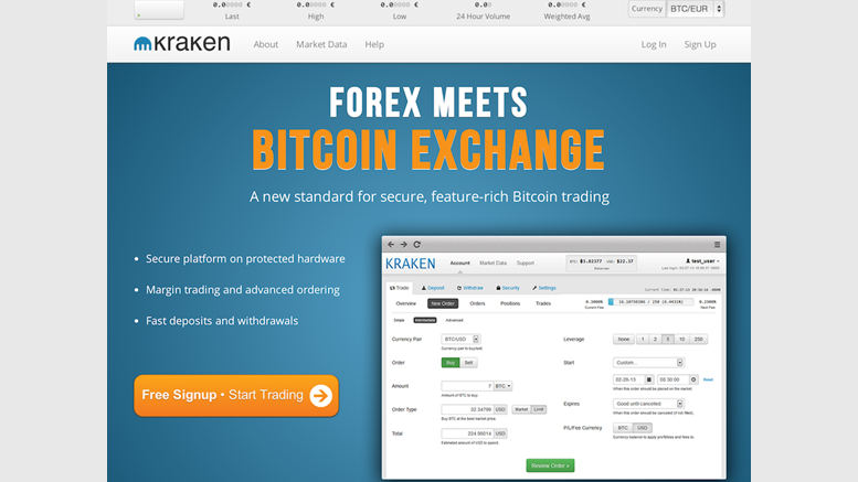 Kraken opens for trading with euros, bitcoins and litecoins