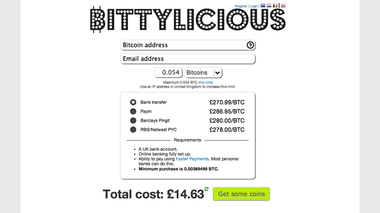 Bittylicious Adds Visa and MasterCard Credit Card Support