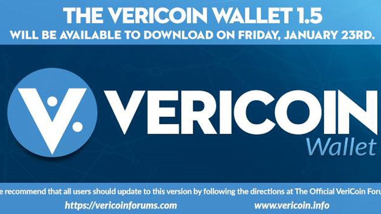 VeriCoin Announces New Wallet with Slew of New Features