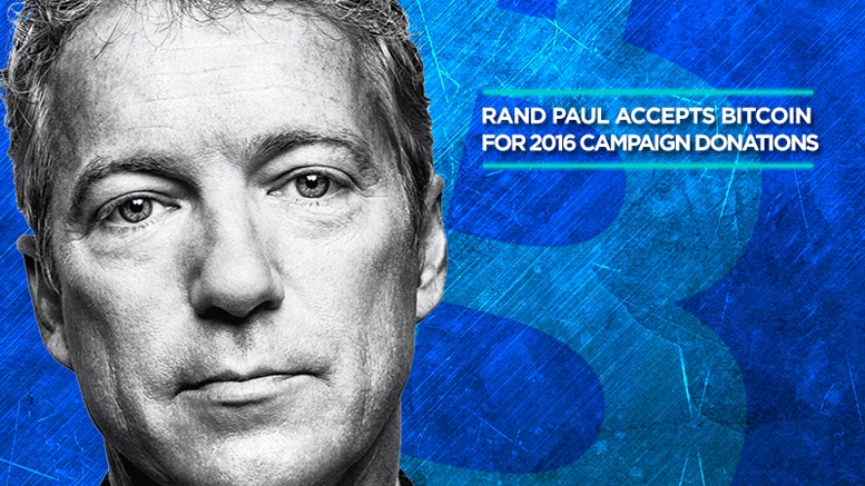 Rand Paul Accepts Bitcoin for 2016 Campaign Donations
