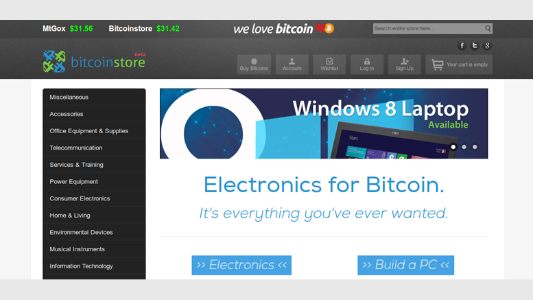 BitcoinStore Officially Launching Today, 0% Markup