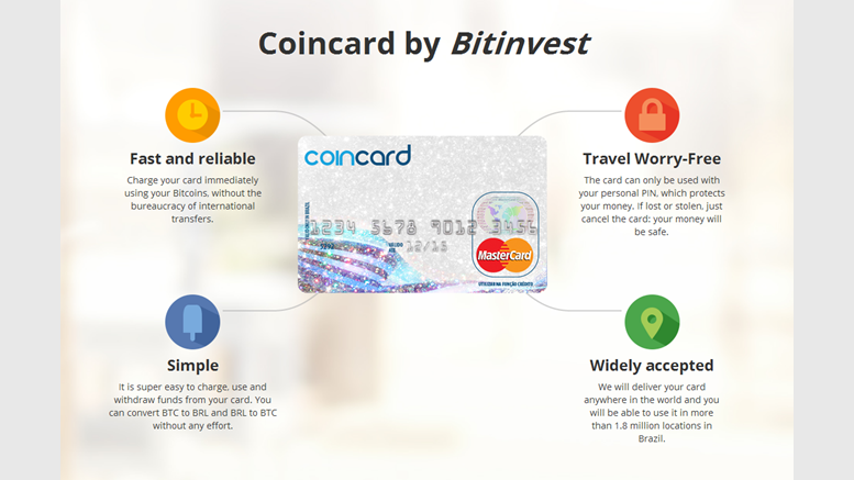 BitInvest's Coincard is a Prepaid MasterCard for Bitcoin Lovers