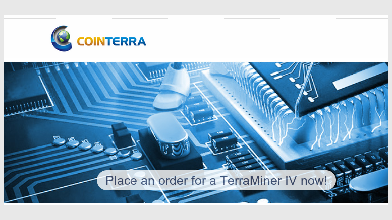 CoinTerra Announces Two Low-Cost Bitcoin ASIC Mining Solutions
