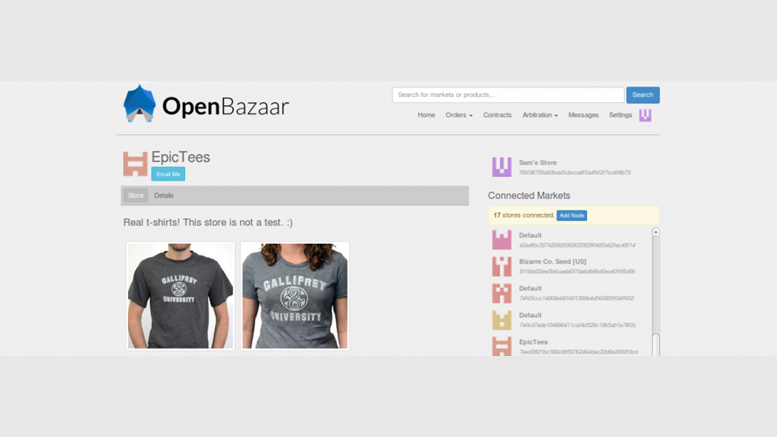 Decentralized Markets Kills E-commerce Stars: OpenBazaar