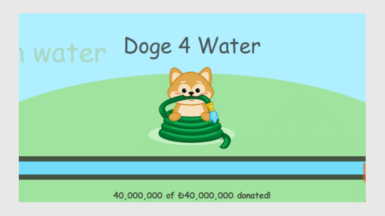 Doge4Water Meets Its Goal Early! Thanks to Mystery-Person