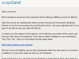 SnapCard Now Allows You to Pay Your IRS Tax Bill With Bitcoin
