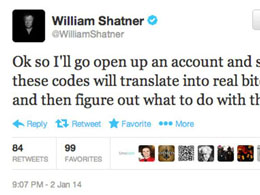 William Shatner Dabbling in Bitcoin