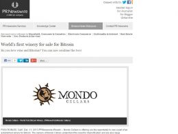 Winery for sale for Bitcoin
