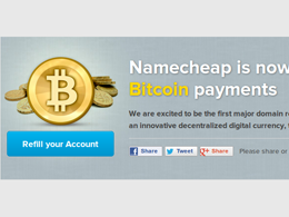 Namecheap Latest to Accept Bitcoin