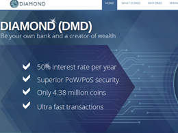 After Two Years of Development, Bitcoin Alternative Diamond Coin (DMD) Offers 50% Annual Interest